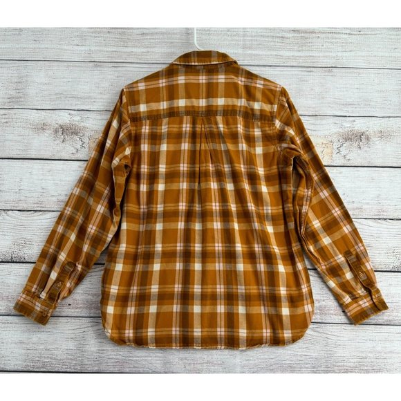 REI Women's Button Down Shirt - Mustard Plaid - Picture 2 of 6